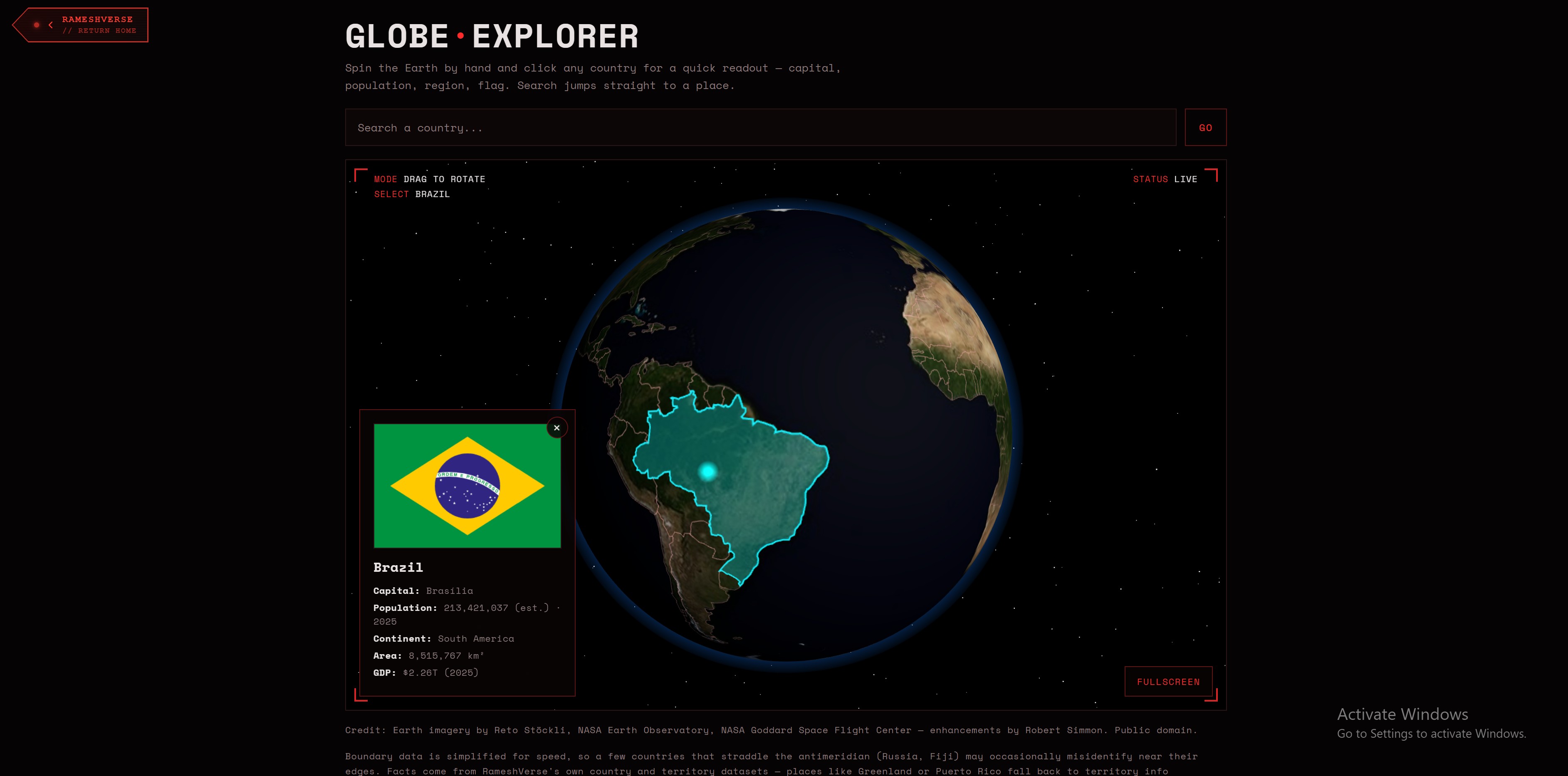 Globe Explorer thumbnail